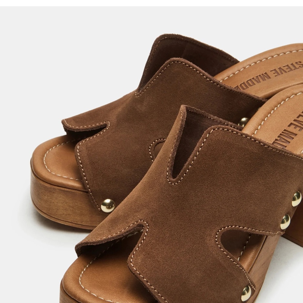 Steve Madden Brown Suede Women's Platform Sandals